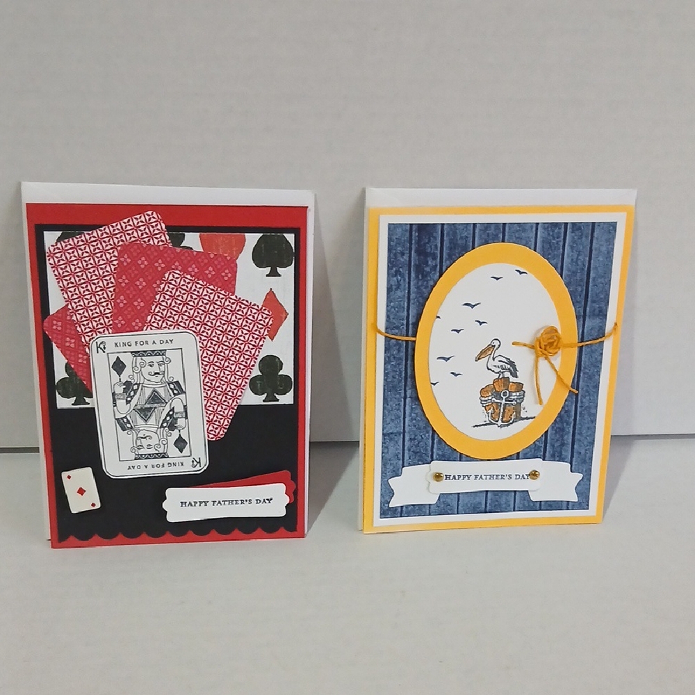 Handcrafted Fathers Day Colorful Blank Card qty2 NWT NIP